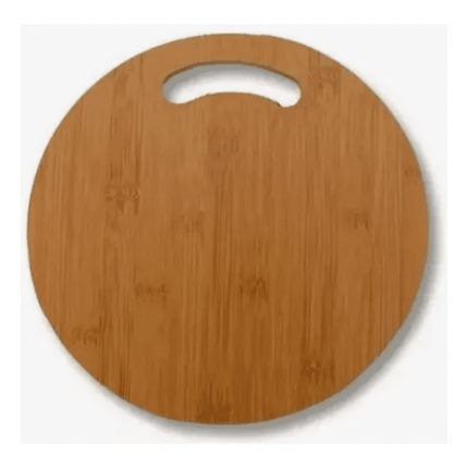 Pack 3 Tablas Para Cortar Verduras Carnes 30cm Circular Redonda Bambú