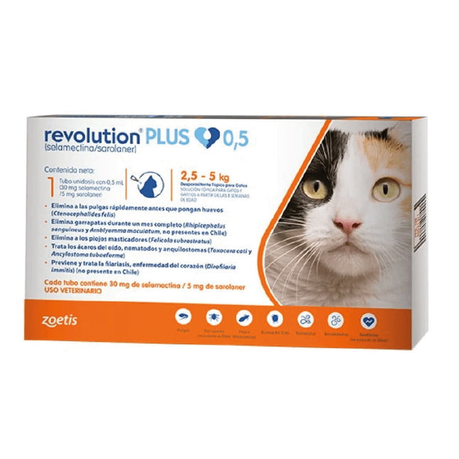 Revolution Plus Gato 0.5 Ml (2.5 A 5 Kg)