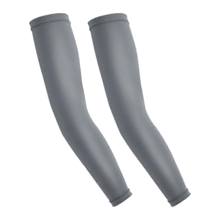 Deportes Al Aire Libre Ciclismo Refrigeración Brazo Mangas Cubierta Protección Solar UV L Gris
