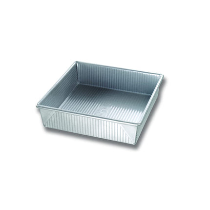 Molde para tartas USA, antiadherente, cuadrado, 23 cm, acero aluminizado