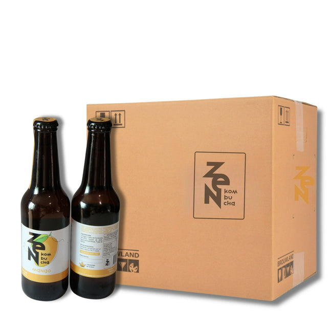 12 Pack Zen Kombucha Mango