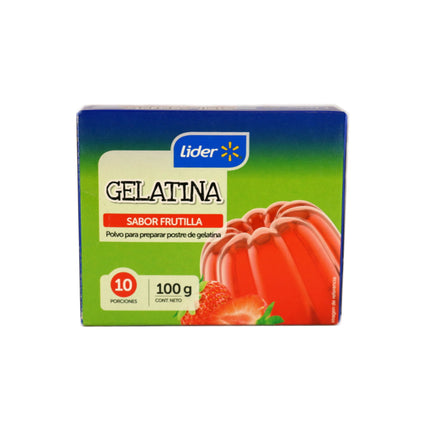 Gelatina Sabor Frutilla Caja, 100 g - | Apishop
