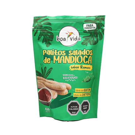 Palito Salado de Mandioca con Romero, Envase grande 130g