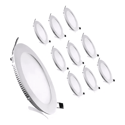 "X10 Foco Lampara Panel Led Belug  Embutido 18w Fría/cálida/neutra Color Luz Fria "