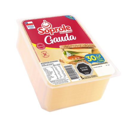 Queso Gauda  Laminado Resellable, 500 g