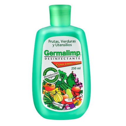 Desinfectante Líquido Concentrado  para Frutas, Verduras y Utensilios Botella, 250 ml