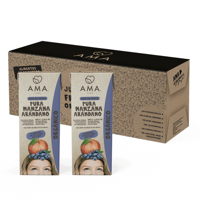 Pack 24 unid - Jugo Manzana Arandano 200 cc