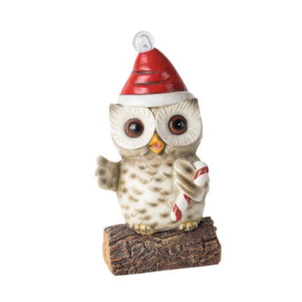 Escultura De Búho Navideño Con Decoración De Luz, Figura Decorativa Para Dormitorio, Oficina, Cocina, Dulces
