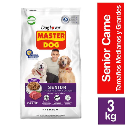 Alimento Seco Perro Senior Raza Mediana/Grande Carne Bolsa