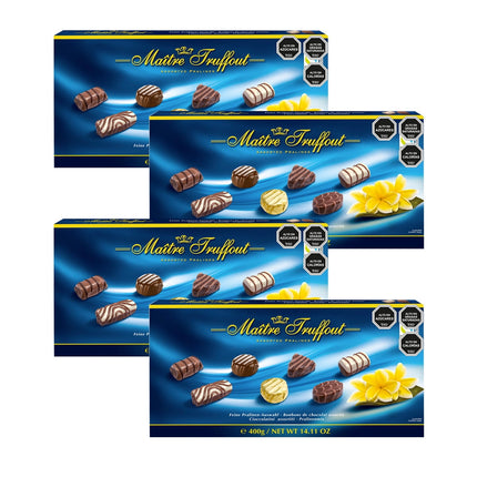 Pack 4 Estuches Bombones Selección Blue 400g