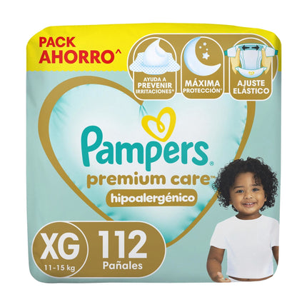 Pañales Pampers Premium Care XG.