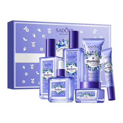 Set Skincare Kit Cuidado Facial Extracto De Arándano Piel Joven y Radiante