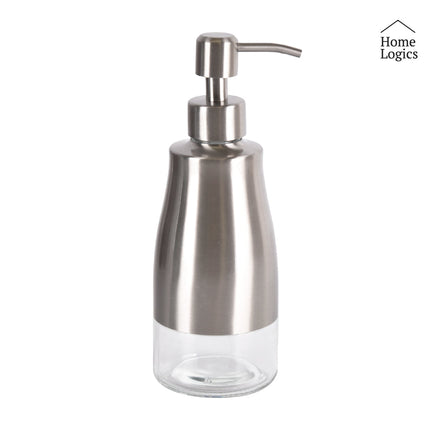 Dispensador Jabón Acero Inoxidable Vidrio 300 ml Home Logics 1 un | Apishop.cl