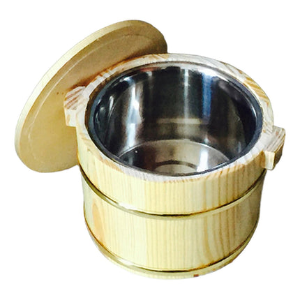 Cubo De Arroz Japonés, Bandeja Redonda Multiusos, Barril De Madera Para Sushi, Para Cocina, 20cm A