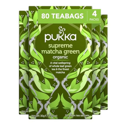 Té de hierbas Pukka Supreme Matcha Green Organic 80 bolsitas de té