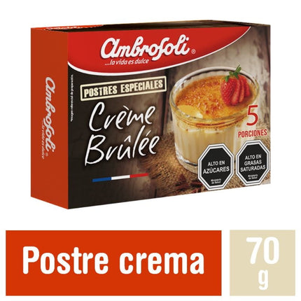 Postre Due Creme Brulée, 70 g - Ambrosoli | Apishop