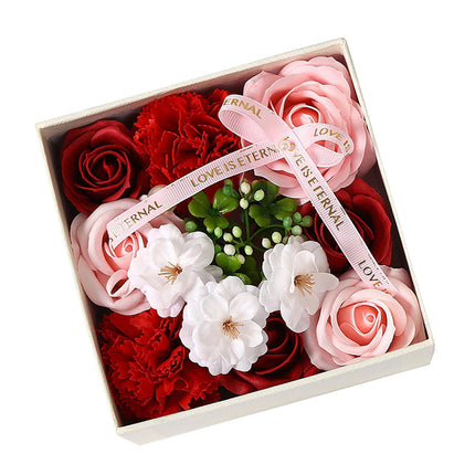 Jabón De Flores Con Pétalos De Jabón Romántico Perfumado Floral Para Fiesta Aniversario Rojo