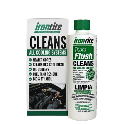 Limpiador de sistema de refrigeración IRONTITE Thoro-Flush 455 ml en polvo