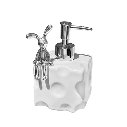 Dispensador De Jabón Manual, Dispensador De Salón, Resistente, Vacío, Para Encimera, Hotel, Hogar, Conejito Pequeño