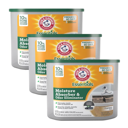 Absorbedor de humedad Tub Arm & Hammer Essentials, paquete de 3, 454 g