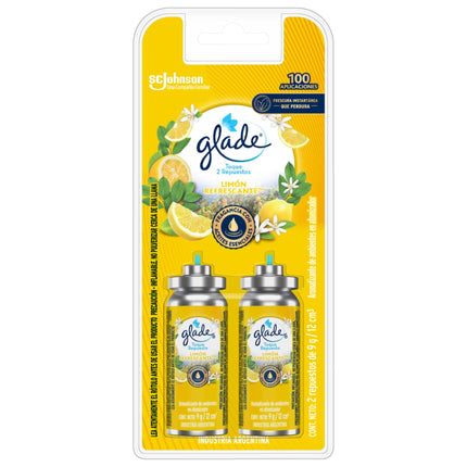 Aromatizante Ambiental Toque Repuesto Aerosol Limón Refrescante Lata, 2 Un x 12 ml c/u