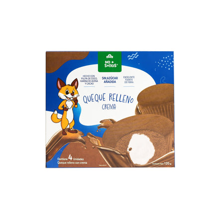 Queque Relleno Crema, 120 g