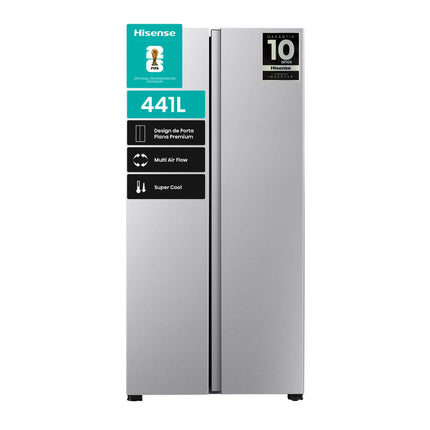 Refrigerador Hisense Side by Side No Frost / RS3P428NEDA 441 Litros