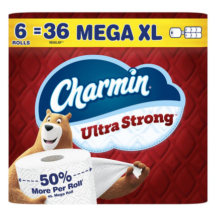 Papel higiénico Charmin Ultra Strong 6 rollos Mega XL
