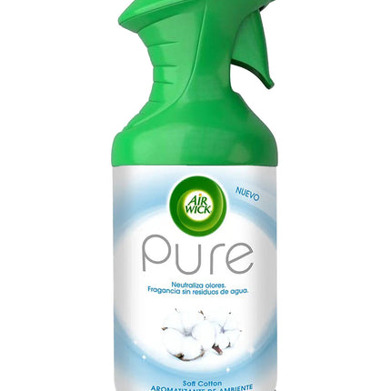AirWick Aromatizante Aerosol Soft Cotton 250 cc | Apishop.cl
