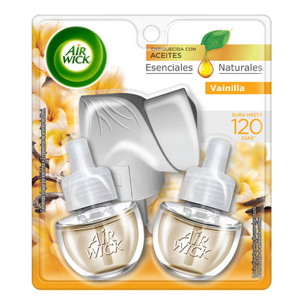 Airwick Desodorante Ambiental Aparato Electrico + 2 rec. Vainilla 1kit | Apishop.cl