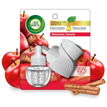 AirWick Desodorante Ambiental Aparato Electrico rec. Manzana y Canela 1 unid | Apishop.cl