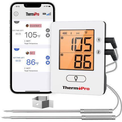 Termómetro Bluetooth para carne ThermoPro TP910, alcance de 650 pies