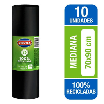 Bolsa de Basura Mediana 70x90 cm, 10 Un