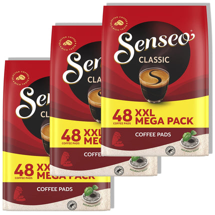 Cápsulas de café Senseo Classic Medium Toast, 144 pastillas, 3 paquetes