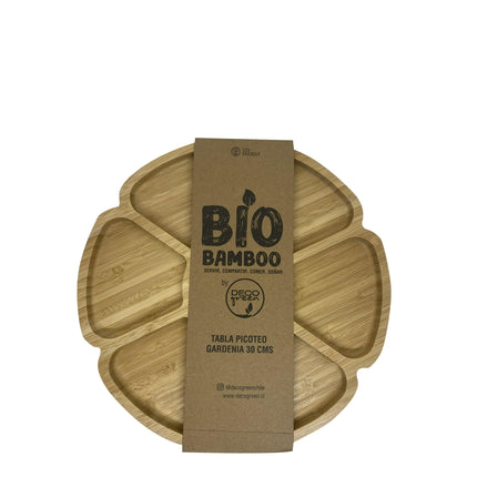 Tabla de Picoteo Bio Bamboo Flor 30 cm