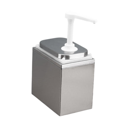 Dispensador De Salsa A Prueba De Fugas Dispensador De Condimentos Con Bomba Para Aceite De Oliva Y Caramelo 2,5 L Con Caja Exterior
