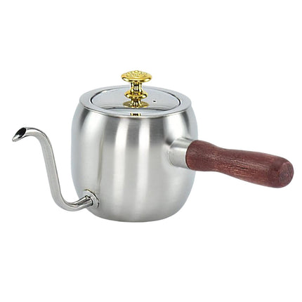 Tetera De Café De Acero Inoxidable, Boquilla Larga Y Estrecha, Duradera Para Uso Diario En El Hogar