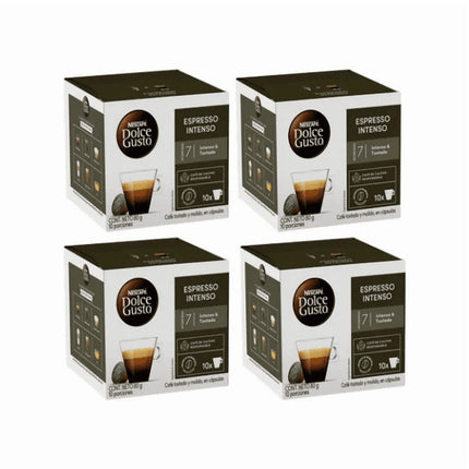 Pack 4 cajas café Dolce gusto espresso intenso 10 cápsulas