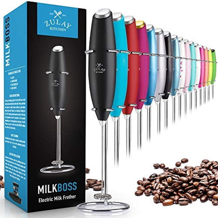 Espumador de leche Manual Zulay Kitchen para Lattes batidor Mezclador de bebidas