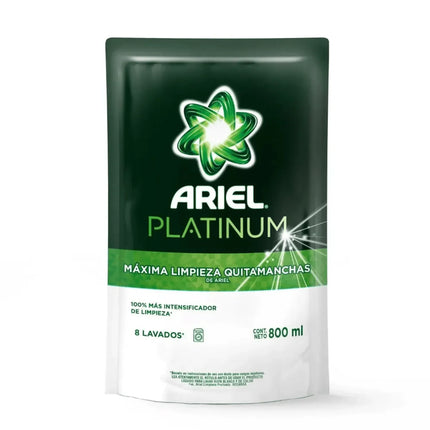 Ariel Doypack Detergente Liquido Platinuim 800ml