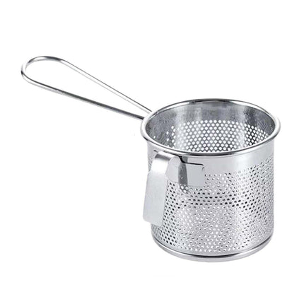 Colador De Fideos Y Pasta De Acero Inoxidable, Colador De Malla Para Alimentos Para Enjuagar Y Cocinar, 8x7cm