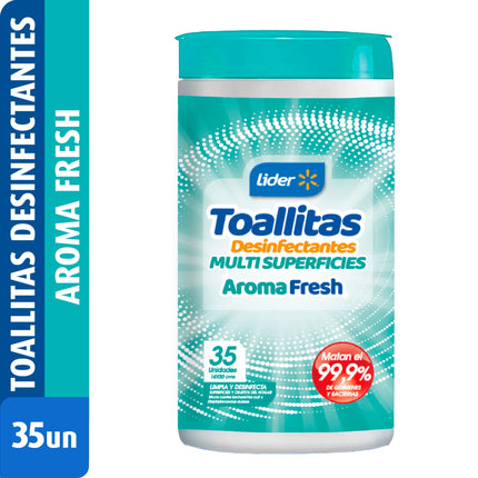 Toallitas Desinfectantes Fresh Tarro, 35 Un