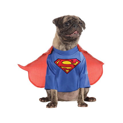 Disfraz de mascota con rubíes, superhéroes de DC Comics, Superman, para perros o gatos