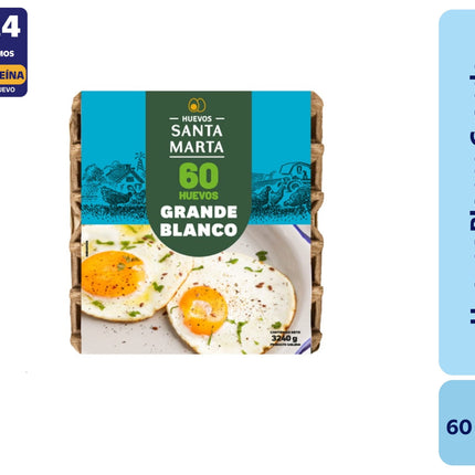 Huevo santa marta grande blanco, 60 Un - Santa Marta | Apishop