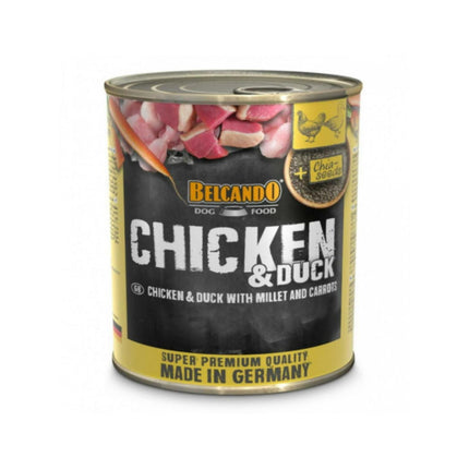 Belcando Pollo y Pato – Lata 800 g Perros Adultos amarillo