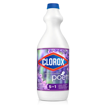 Cloro Triple Acción Líquido Flores de Lavanda Botella, 950 g