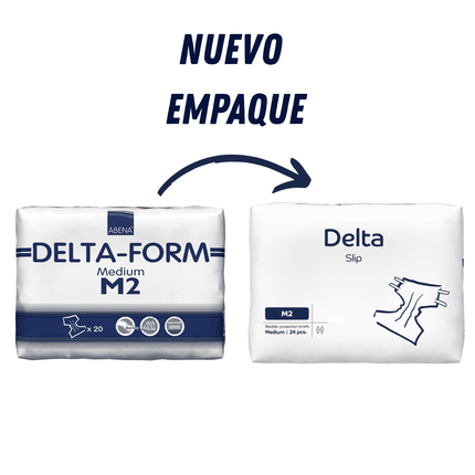 Pañales Adultos Abena Delta Slip M2 Medium, 24 unidades