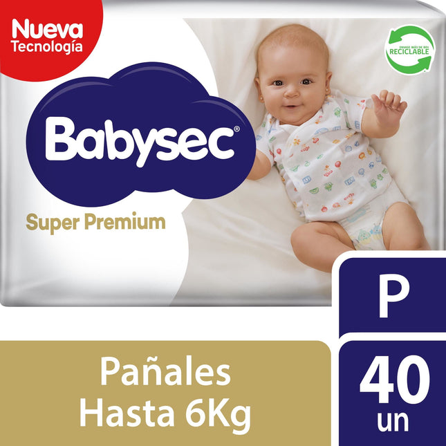 Pañales Babysec Súper Premium P