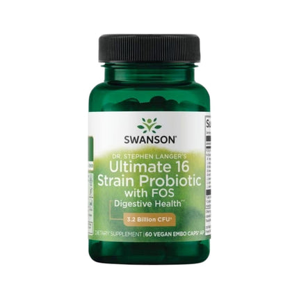 Probiotico Ultimate 16 Cepas Con Fos 3 2 Billiones Cfu 60 Capsulas Veganas