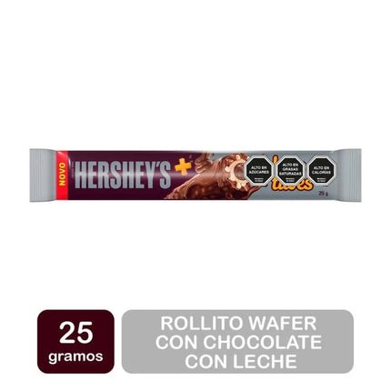 Rollito Wafer con Chocolate con Leche Milk, 25 g